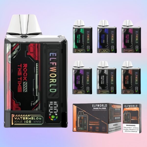 エルフワールド トランス プロ 9000 パフ | Vape Shop Japan