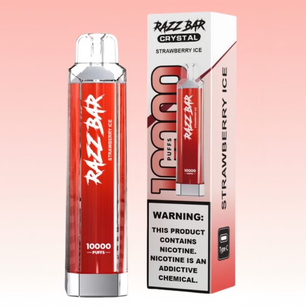 Razz Bar Crystal 10000 Puffs | Toto Vape