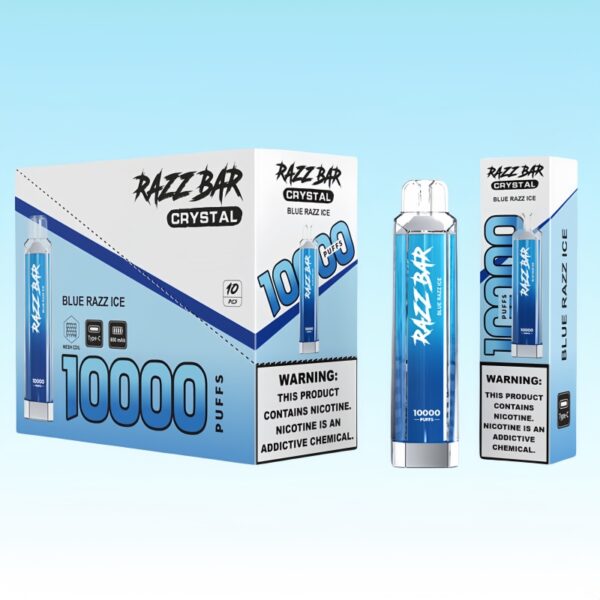 Razz Bar Crystal 10000 Puffs | Toto Vape